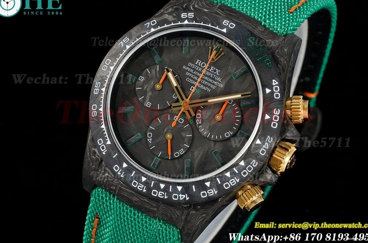 Black NY Daytona Diw Carbon Black 40mm DD4130 N6F 0410